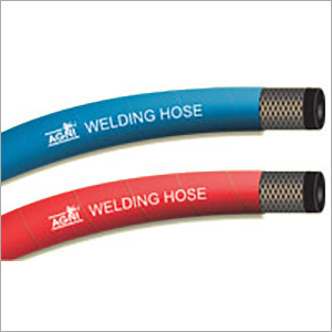 Welding Hose - Rubber Material, Variable Length, Variable Diameter, Blue & Red Colors | High Durability, Excellent Strength, Durable Finish, Defect Free, Fluid Transfer
