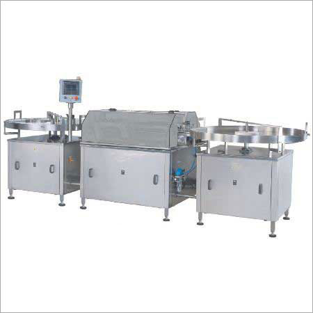 Automatic Linier External Vial Washing Machine - Stainless Steel 316, Automatic Control Mode | High Strength, Corrosion Resistant, Long Life, Precise Built, 1 Year Warranty