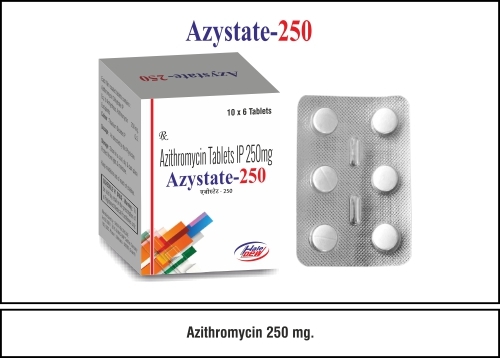 एज़िथ्रोमाइसिन 250 मिलीग्राम। आवेदन: क्लिनिक