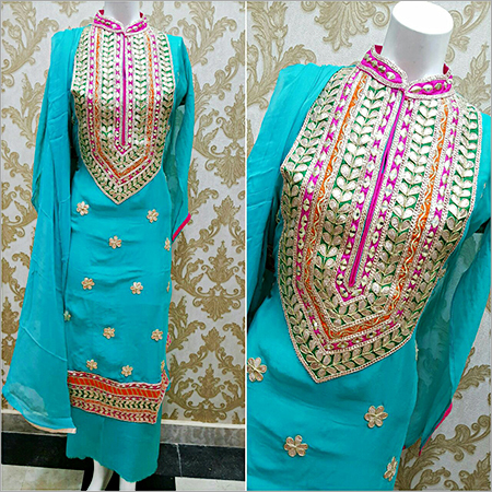 Green Georgette Suit