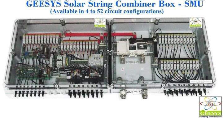 Light Grey Solar String Combiner Box With Smu