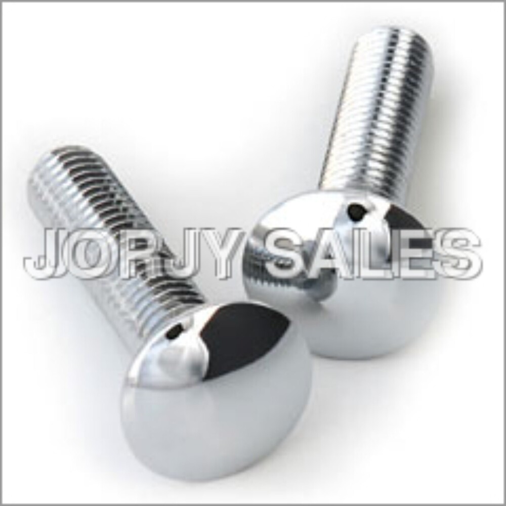 Carriage Bolts - Steel Chrome Finish, Diameter 6-25mm, Length 25-150mm, Metric Thread, Corrosion-Resistant, Durable, ISO Compliant