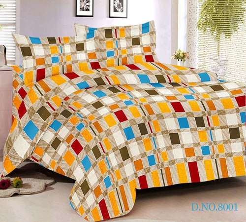 Superior Cotton Bedsheet Set - 100% Cotton, 90' x 100' Full Size, Mixed Color, Quick Dry Feature, Ideal for Home and Hotel Use, Perfect for Gifting