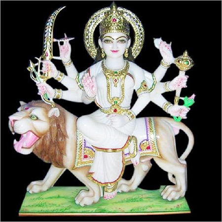 मार्बल दुर्गा की मूर्ति