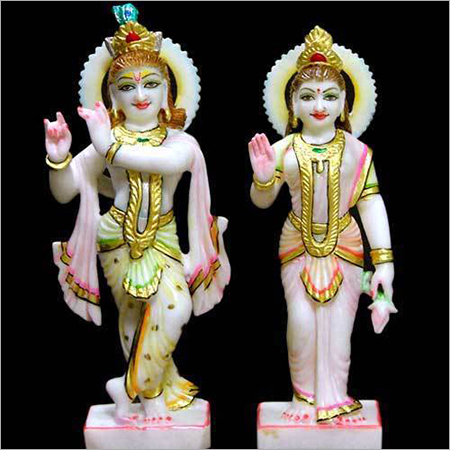 मार्बल राधा कृष्ण की मूर्ति