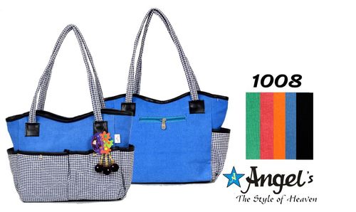 Fashionable Canvas Bag - PU Material, Lightweight Design, Available in Green, Red, Orange, Blue, Black | Durable and Handy for Women, Ideal for Shopping and Traveling