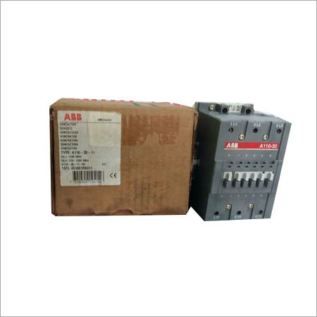 ABB A110-30-11 Industrial and Marine Contactor - 110V 50Hz Input, 110-120V 60Hz Output, White Color, Dimensions in cm