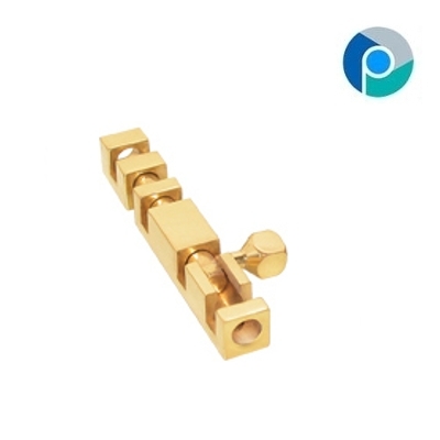 Polished Brass Tower Bolts Conceal Square