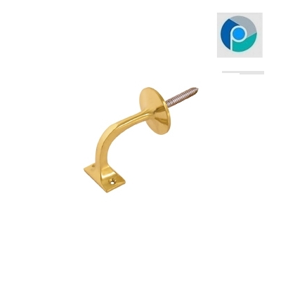 राउंड एंटीक ब्रास हैंड्रिल ब्रैकेट