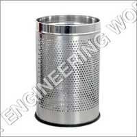 स्टेनलेस स्टील की छिद्रित कूड़ेदान