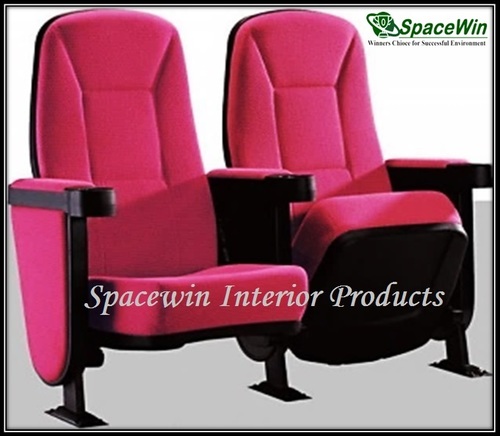 Theatre Chair - Metal Frame, Varied Dimensions, Pink | Comfort, Durability, Ergonomics, Easy Cleaning, Space Saving