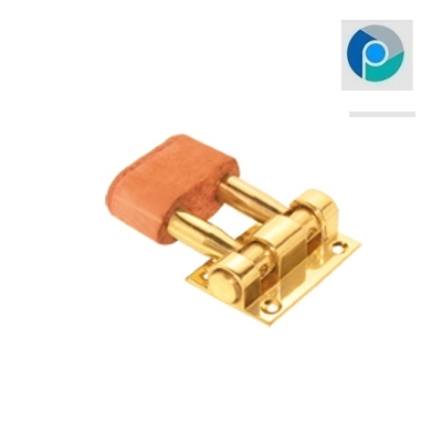 राउंड ब्रास डोर स्टॉपर डबल रबर