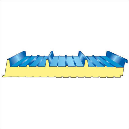 PUF Insulated Panel - 40mm to 100mm Thickness, 0.5mm Thick PPGI Outer Skin, Deterioration Resistance and Long Lasting Durability