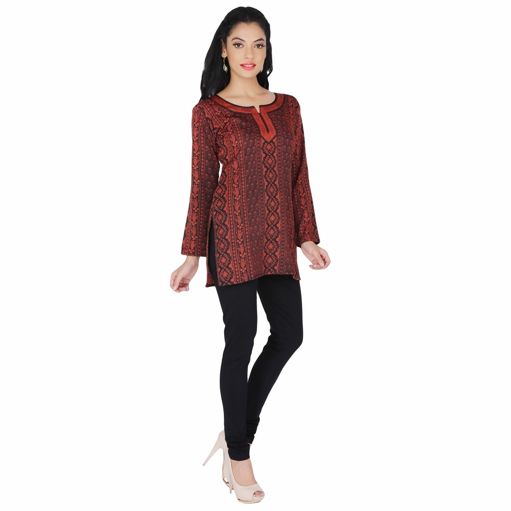 Blue Crape Kurti(blue)