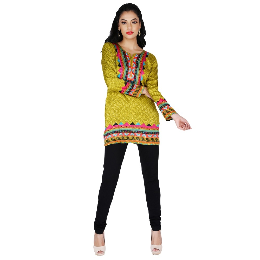 Pink Crape Kurti(pink)