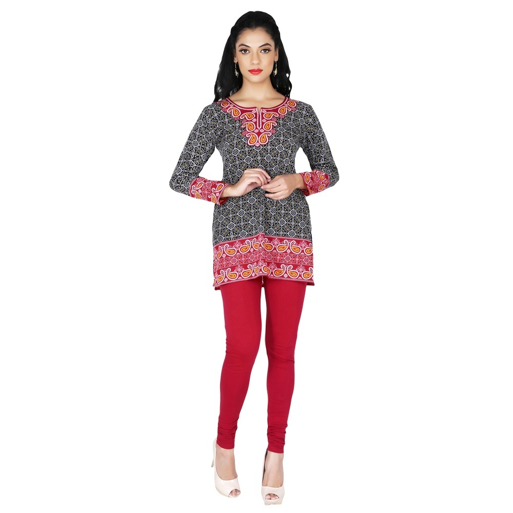 Yellow Crape Kurti(yellow)