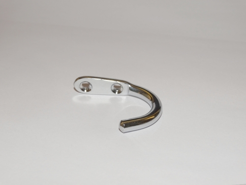 स्टेनलेस स्टील की दीवार पर लगे हुए हुक