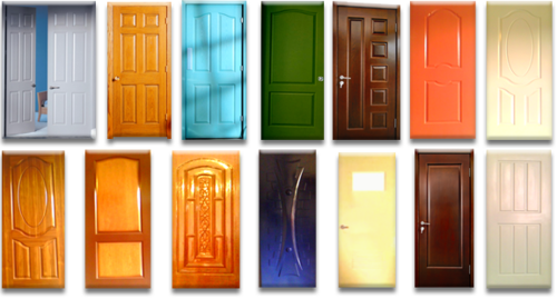 Frp Flush Doors - Color: Brown