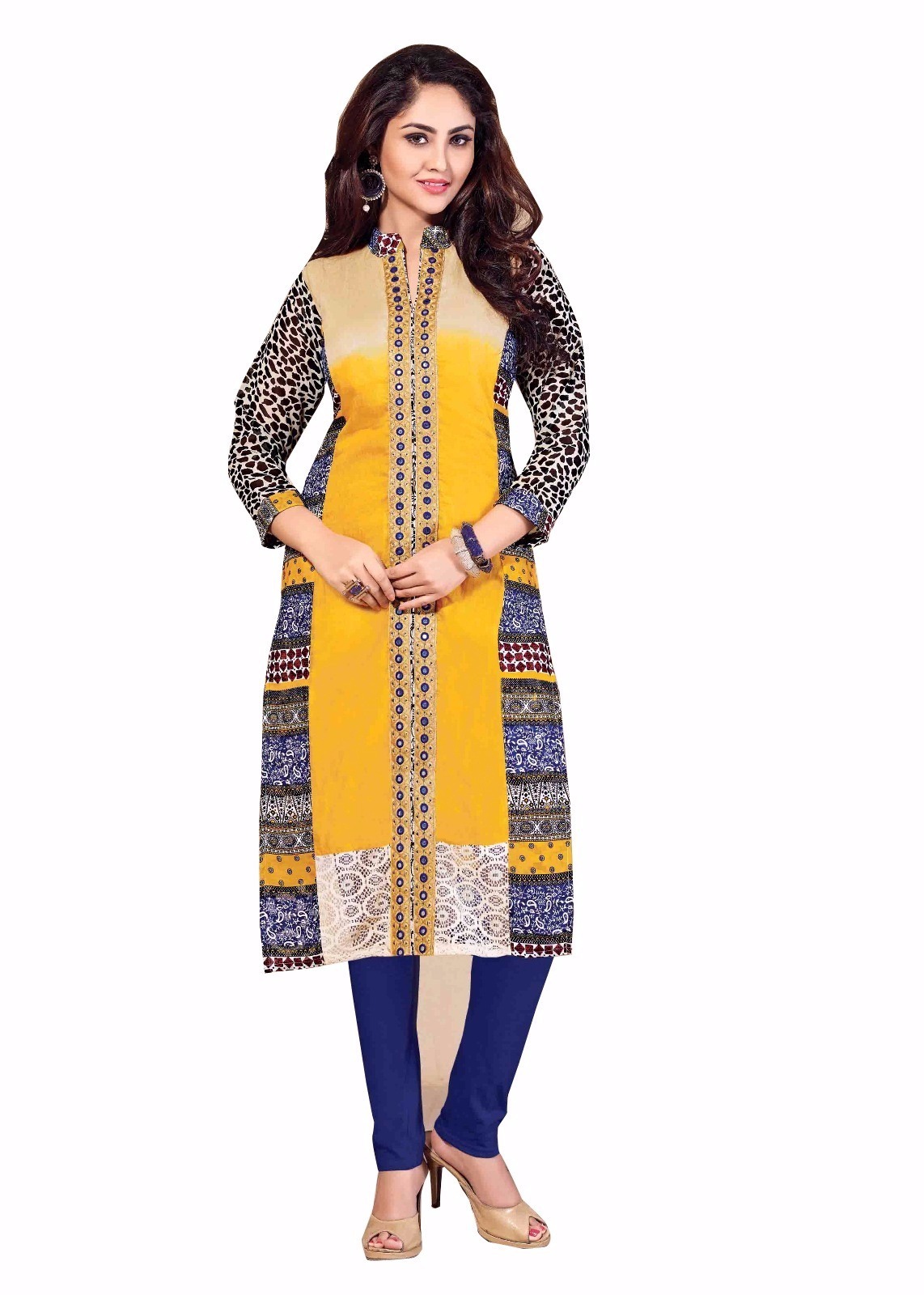 Mix Georgette Kurti(multi)
