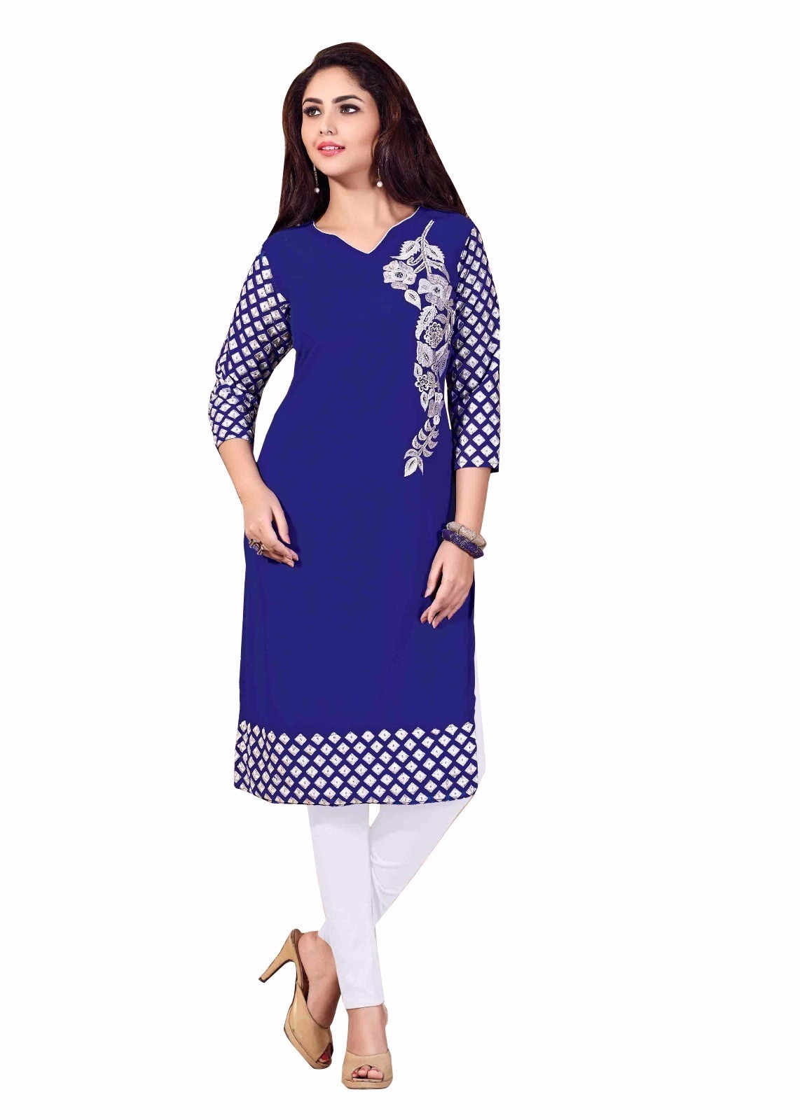 Mix Georgette Kurti(multi)