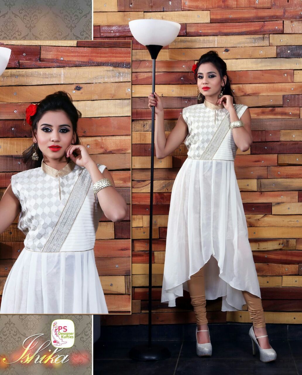 Grey Georgette Kurti(grey)