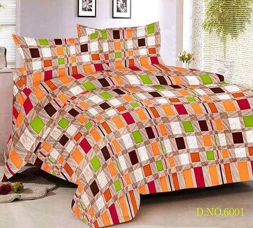 Multi Cotton Printed Bed Sheet