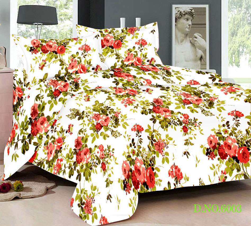 Multi Cotton Printed Bed Sheet