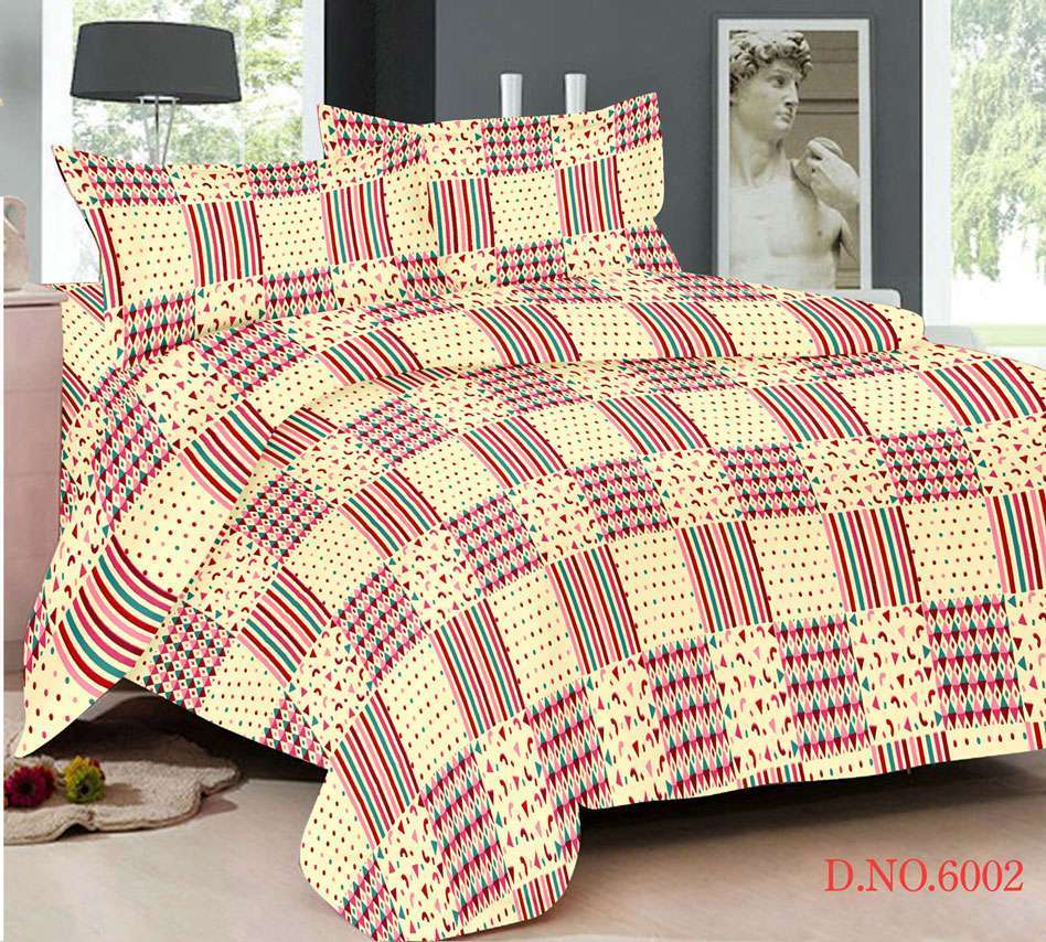 Multi Cotton Printed Bed Sheet
