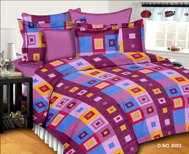 Pink Digital Prints Bed Sheets
