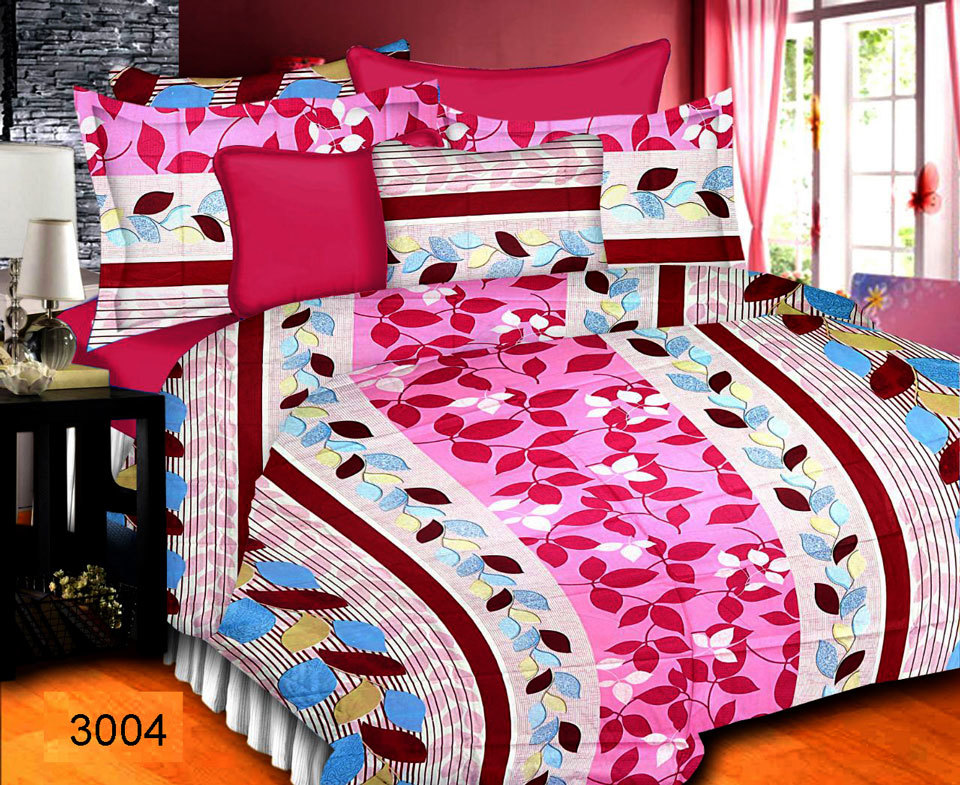 Pink Colored Bed Sheet