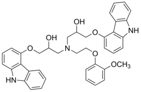1,1a - {[2- (2-मेथोक्सीफेनॉक्सी) एथिल] नाइट्रिलो} बिस [3- (9h-carbazol-4-yloxy) -Proxy) -Proxy) पैन-2-ओल]
