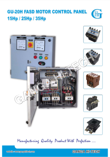 Motor Control Panel - Metal Enclosure, 12x16x8 Inches | 220/440V, 1-35 HP, IP55, 3 Phase with DOL Starter