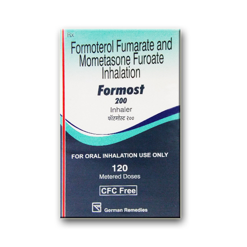 Formoterol Mometasone Inhaler - 12 Mcg Dosage, 30 Capsules & 120 Meter Doses | Improves Breathing Disorders For Adults & Aged Persons, Powder Form, Keep Dry & Cool