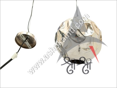 लैम्प पेंडेंट बॉल स्टोन बड़ा हैमर्ड