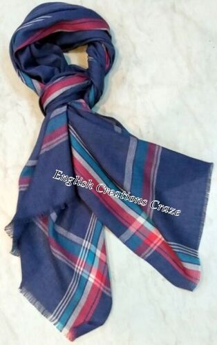 मिक्स कलर कॉटन मोडल लिनन ब्लेंड स्कार्फ