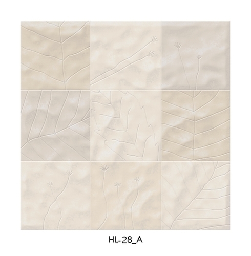 पत्ते के पैटर्न वाली टेक्सचर्ड डिजिटल फ़्लोर टाइल्स