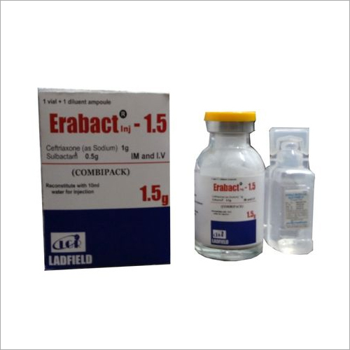 Ceftriaxone Sulbactam Injection - 1.5 g, Sterile & WHO GMP Approved, Customized Packaging Available, BP & USP Testing Compliant