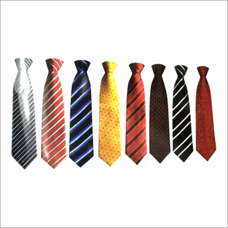 Corporate Silk Ties - Silk Material, Various Colors: Yellow, Black, Brown, Red | Attractive Design, Soft Texture, Easy to Wash, Perfect for Corporate Events
