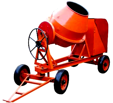Orange Concrete Machinery