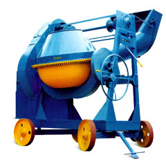 Blue Hopper Concrete Mixer