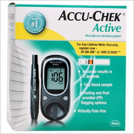 Black Accu Chek Sugar Testing Machine