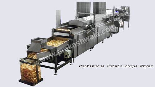 लगातार आलू के चिप्स फ्रायर