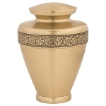 गोल्ड मिलानो ब्रास श्मशान कलश