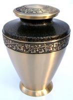 ब्लैक एंड गोल्ड एटलस श्मशान कलश