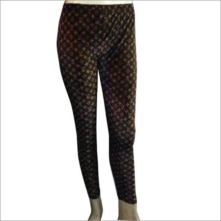Printed Leggings - Cotton Lycra, Size Free, Length 1143 mm, Available in 74+ Colors | Smooth Finish, Skin Friendly, Elegant Prints