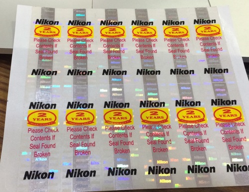 Pet Reflective Promotional Holographic Label