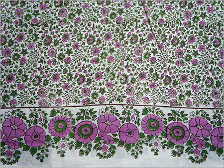 डिज़ाइनर ब्लॉक प्रिंट टविल फ़ैब्रिक