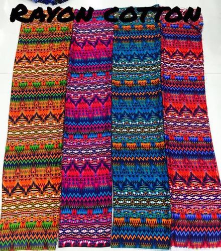 रेयॉन कॉटन प्रिंटेड
