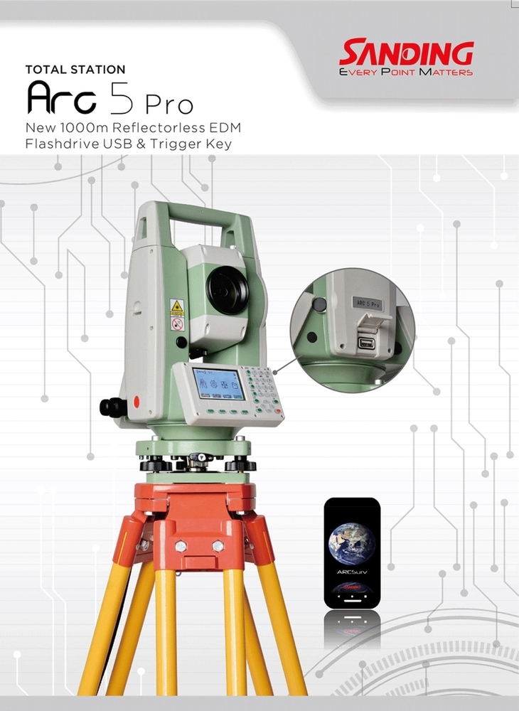 Sanding Total Station Arc 5 Pro - Application: Surveying