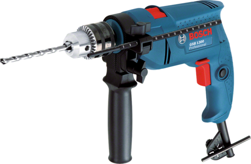 Impact Drill - Metal & Plastic, 10x5x2 Inches, 700W, 0-3000 RPM | Variable Speed, Reverse Brush System, Overload Clutch, Softgrip Handle